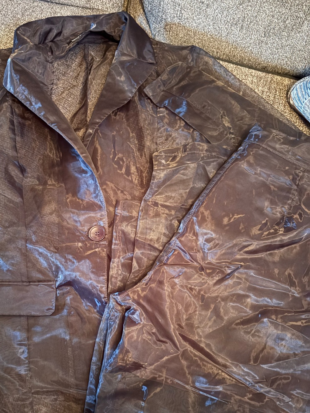 Boohoo See-Thur Trench Coat